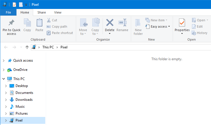 Google Pixel And Windows This Folder Is Empty How To See 732x434 Google Pixel And Windows This Folder Is Empty How To See