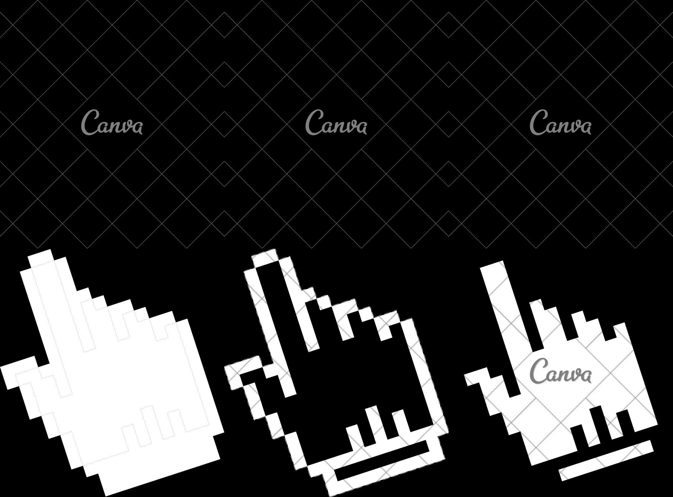 2166x1600 Pixel Hand Icon Art