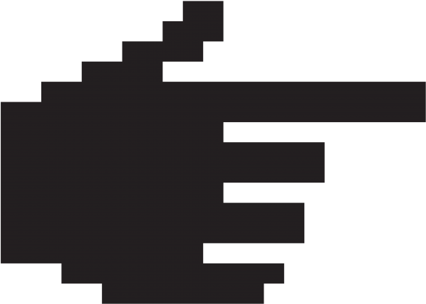 619x443 Hd Cursor Pixel Hand Png Transparent Icon