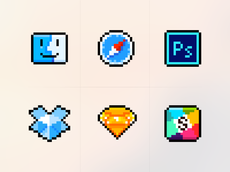 Pixel Icons 800x600 Pixel Icons