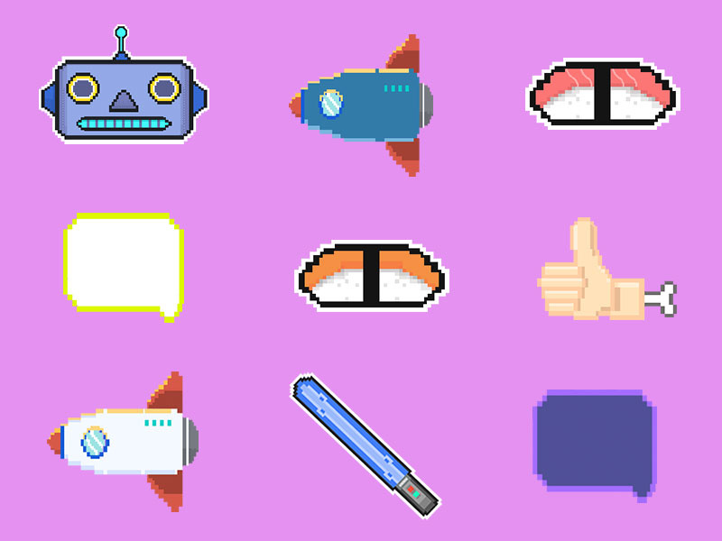 Pixel Icons 800x600 Pixel Icons