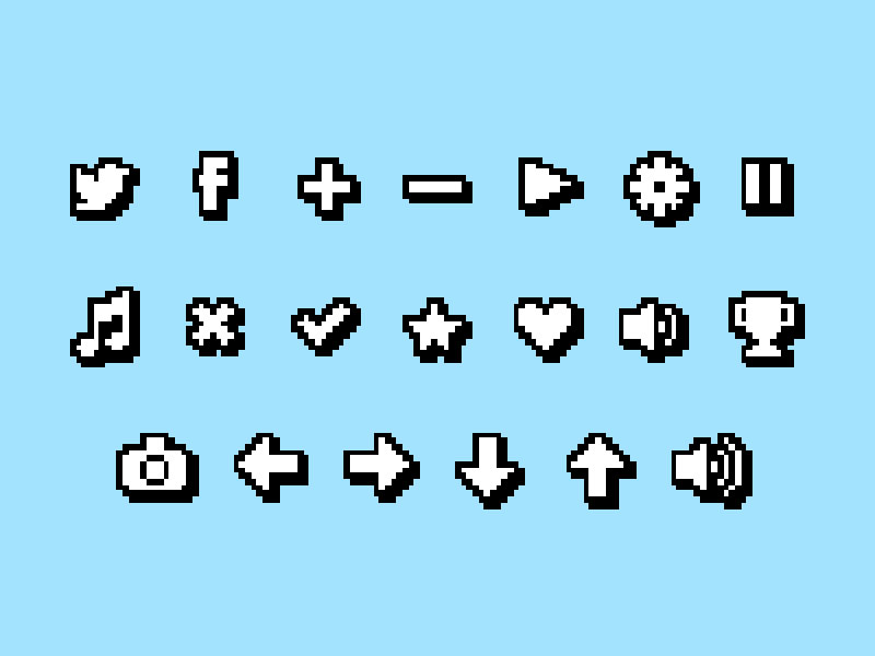 Pixel Icons 800x600 Pixel Icons