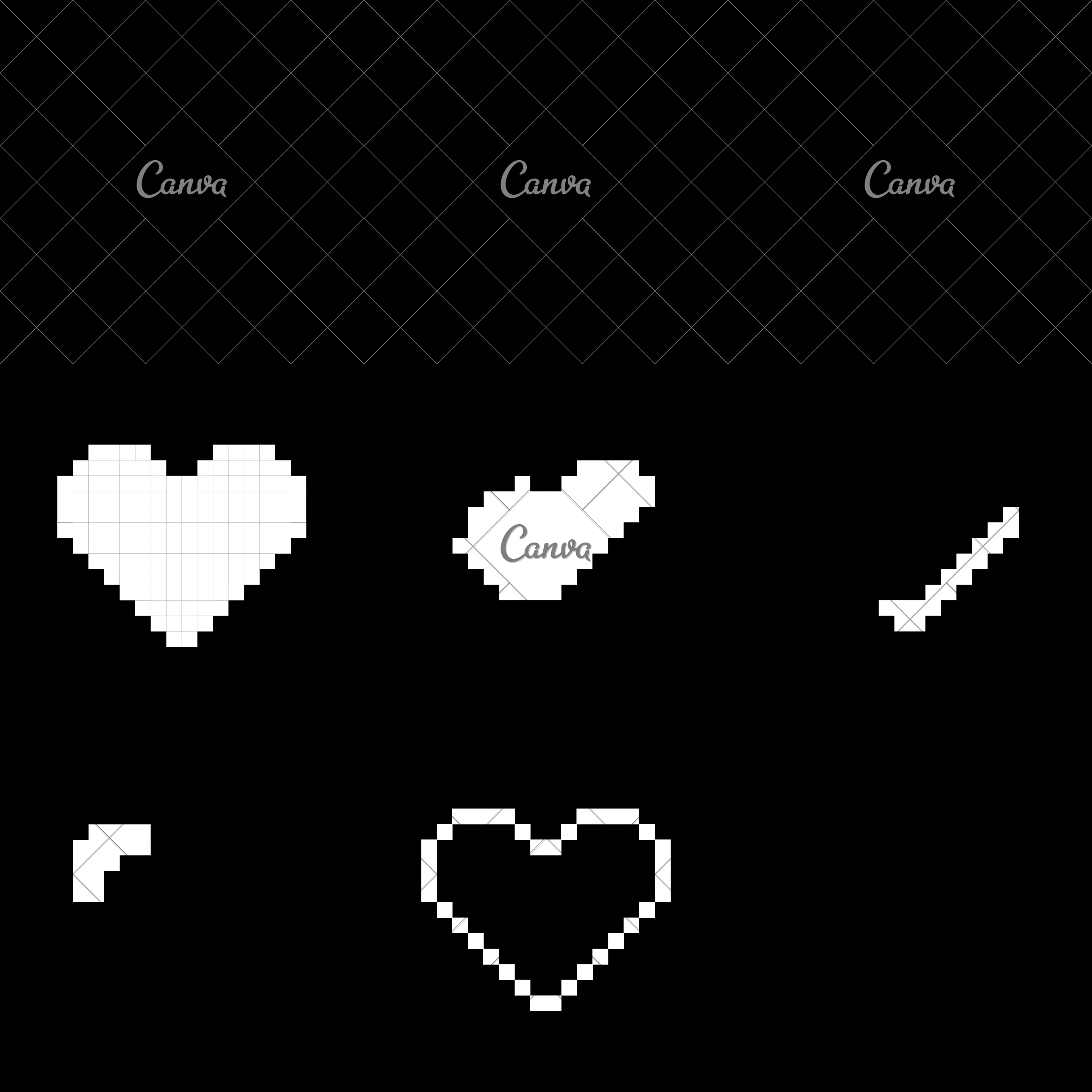 2400x2400 Heart Love Pixelated Icon