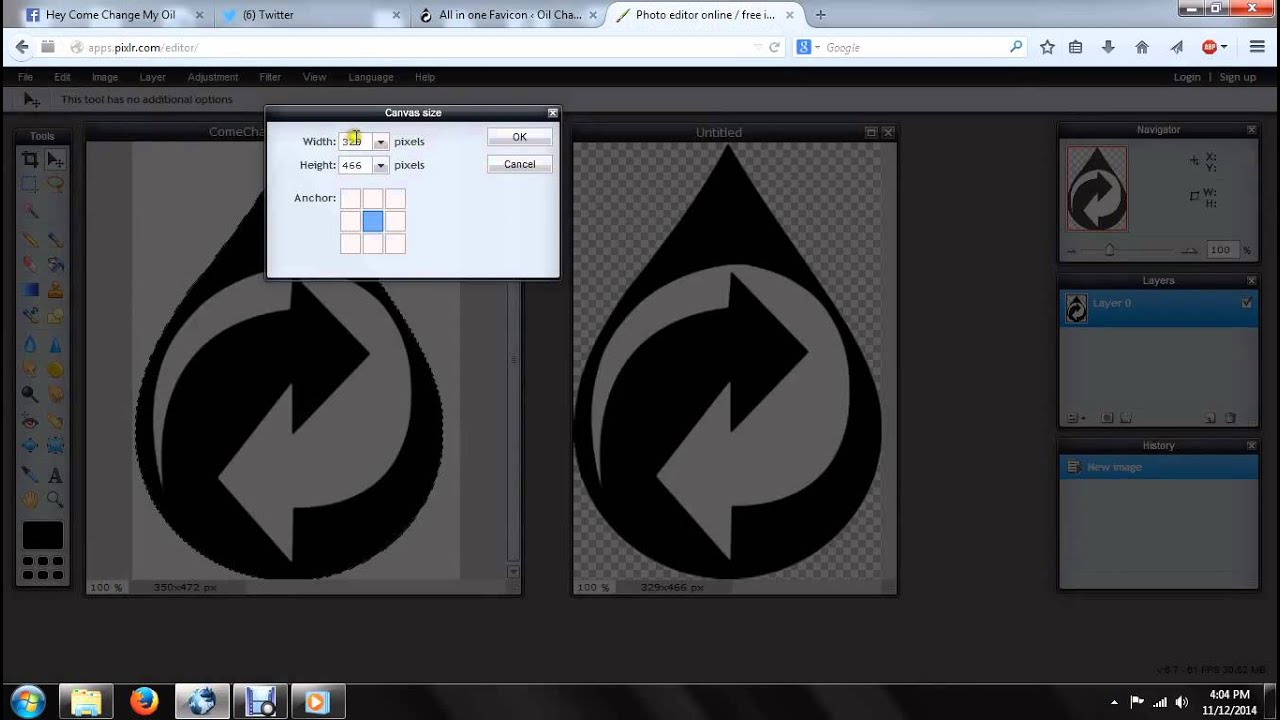 1280x720 Pixlr Creating Transparent Iconfavicon