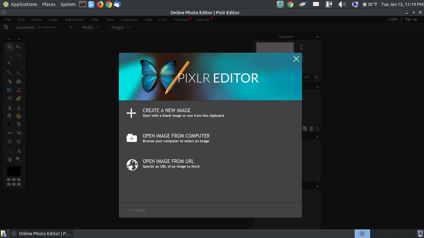 1366x768 Pixlr Editor