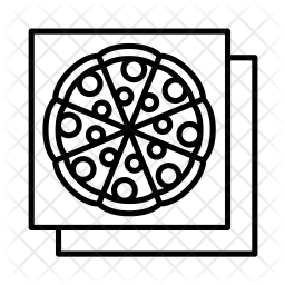 256x256 Pizza Box Icon Of Line Style