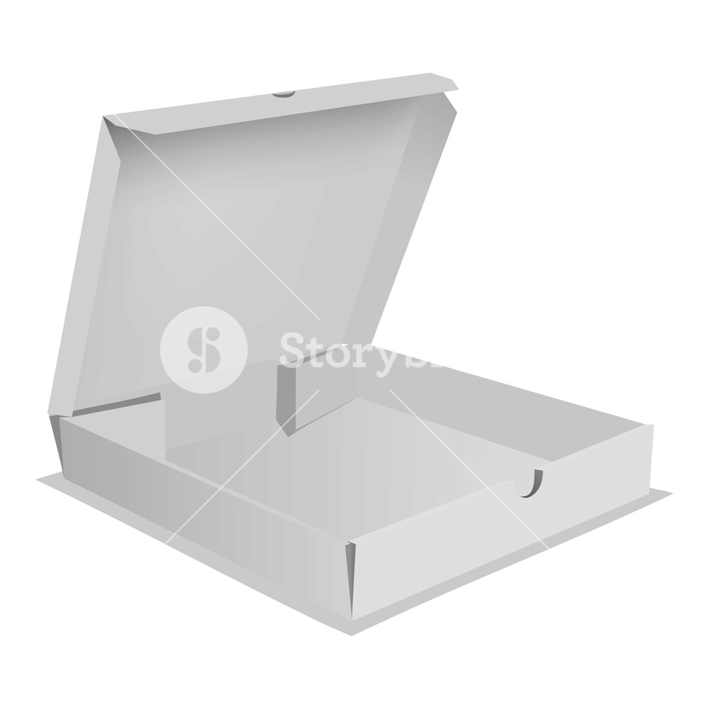 1000x1000 Pizza Box Icon Realistic Illustration Of Pizza Box Vector Icon