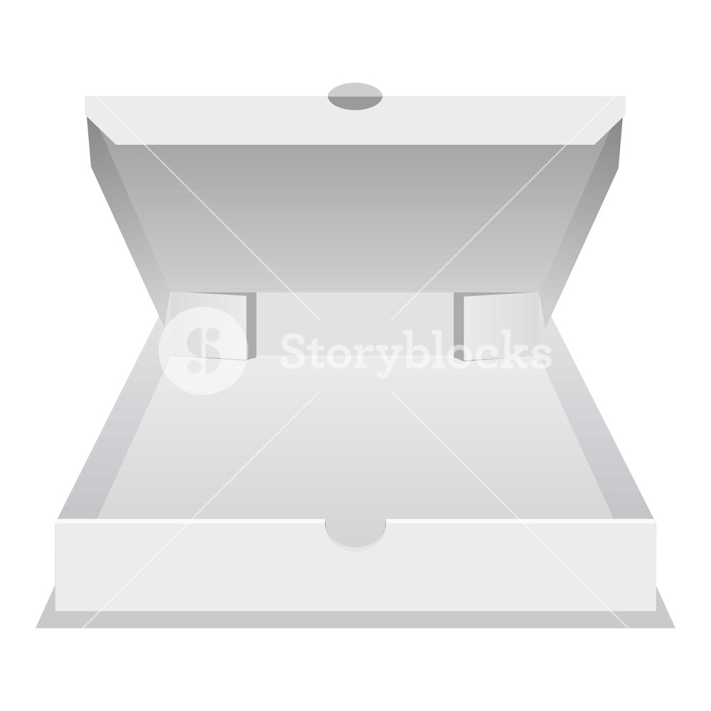 1000x1000 Big Pizza Box Icon Realistic Illustration Of Big Pizza Box Vector