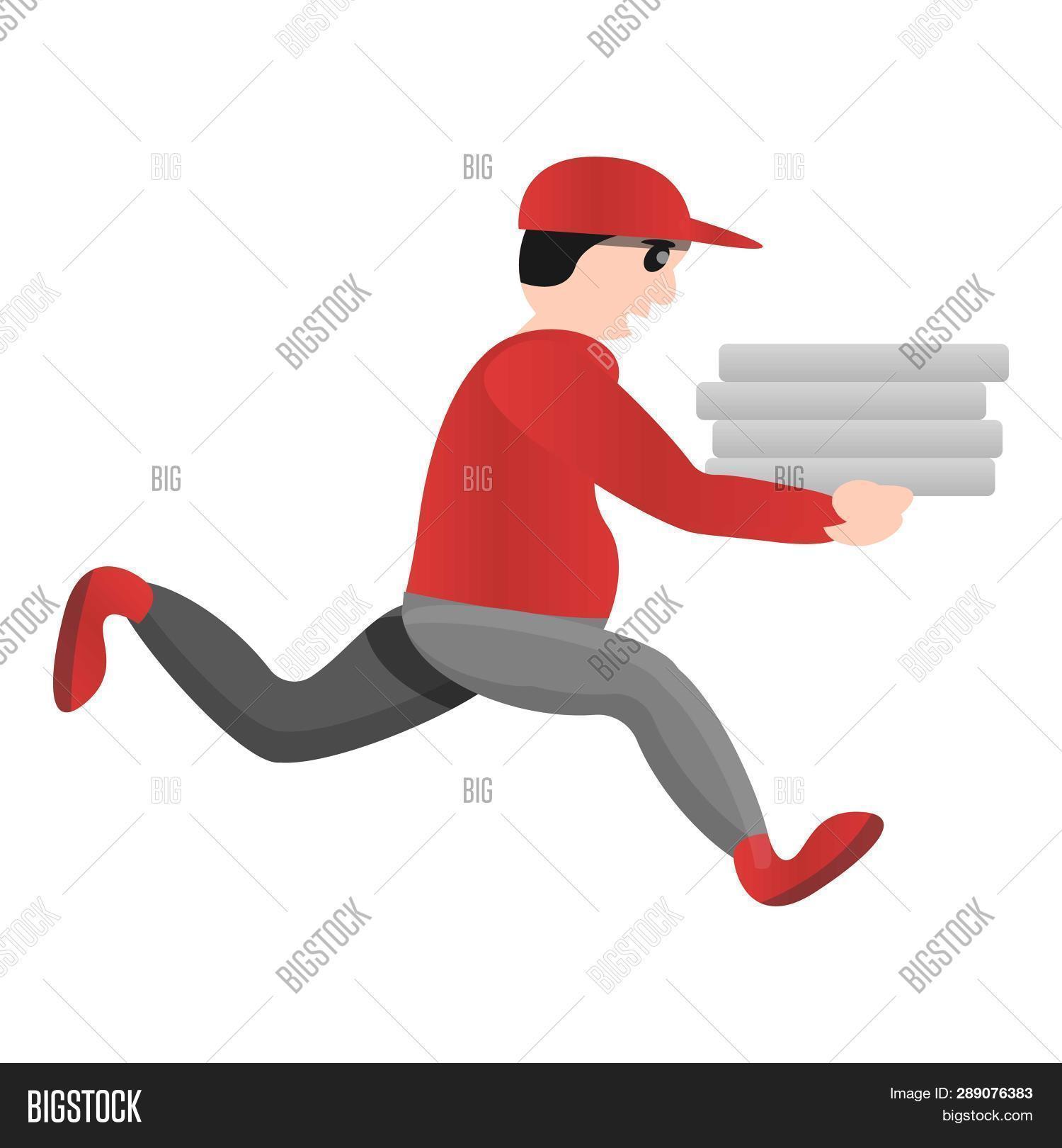 1500x1620 Man Pizza Delivery Icon Cartoon Of Man Pizza Delivery Image