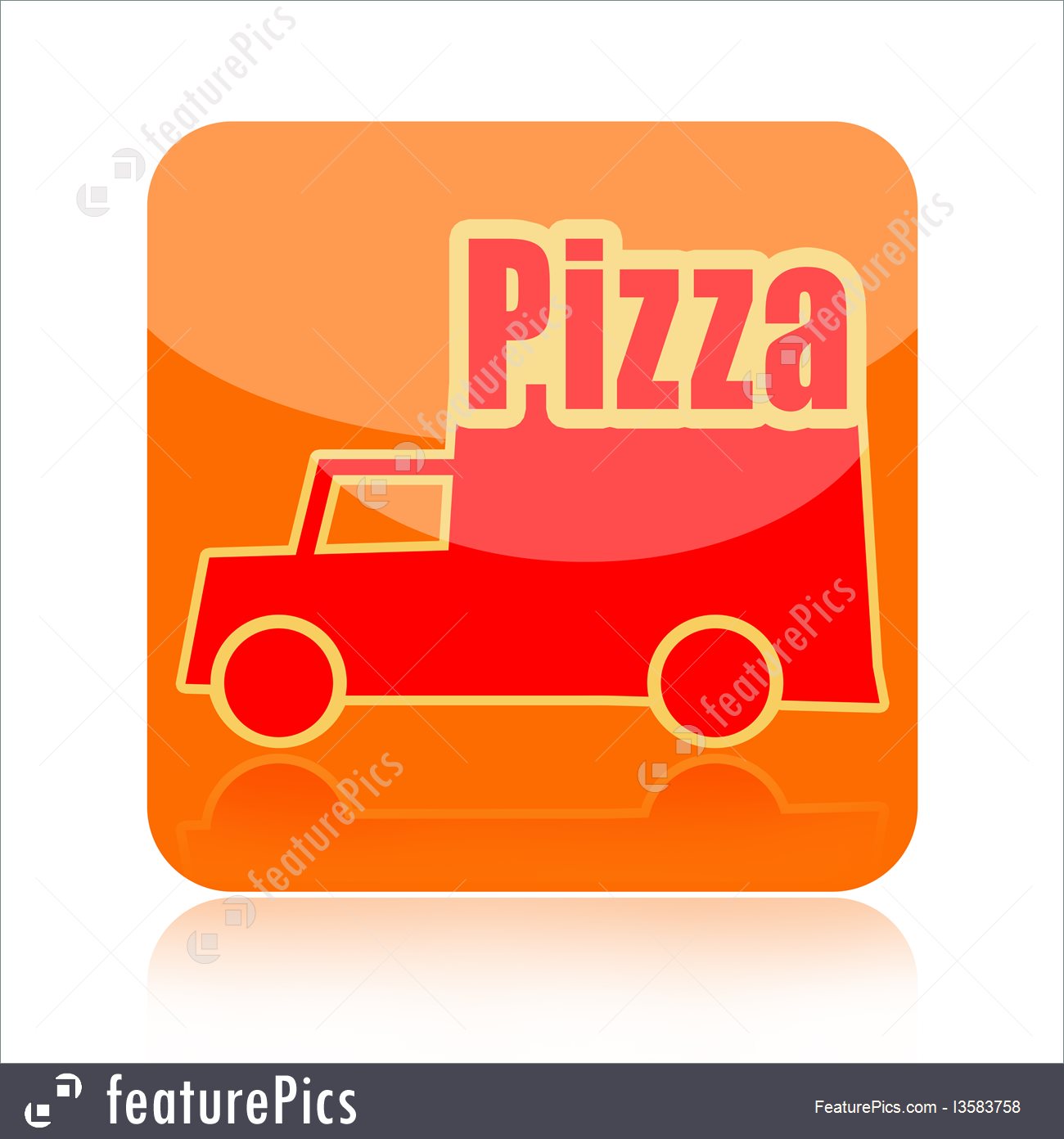 1300x1392 Pizza Delivery Icon Illustration