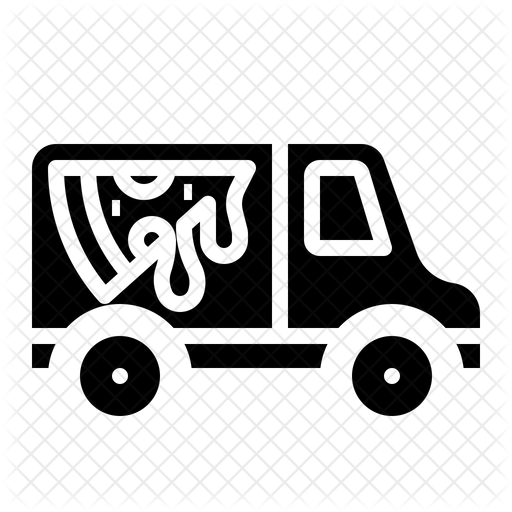 512x512 Pizza Delivery Icon Of Glyph Style