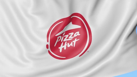 Waving Flag With Pizza Hut Logo Seamles Loop Editorial 480x270 Waving Flag With Pizza Hut Logo Seamles Loop Editorial