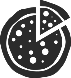 229x250 Fun Pizza Icon Sticker