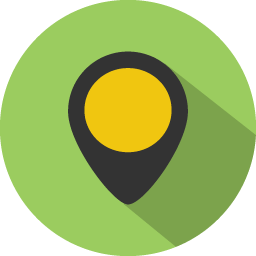 256x256 Place Icon Colorful Long Shadow Iconset Graphicloads