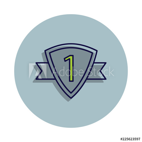 500x500 Order For First Place Icon In Badge Style One Of Web Collection