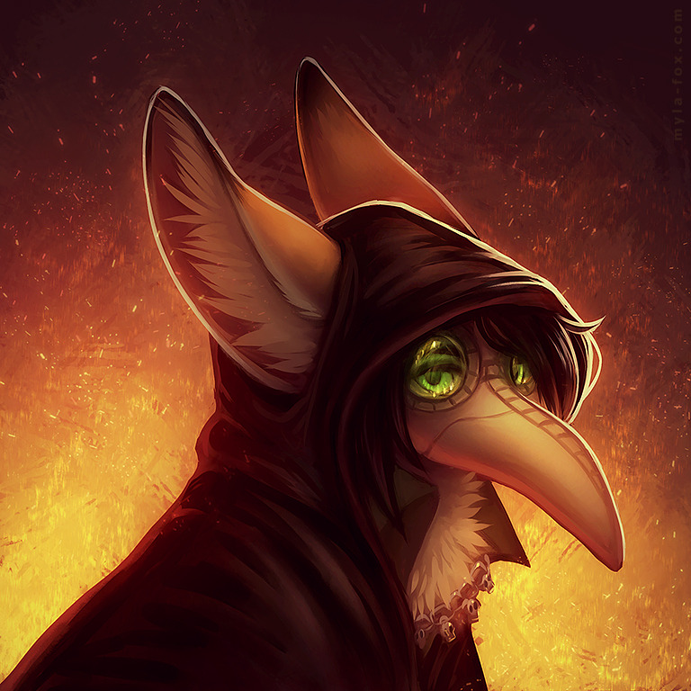 768x768 Myla Does Art Plague Doctor Icon For Zomusshadowwolf Fen