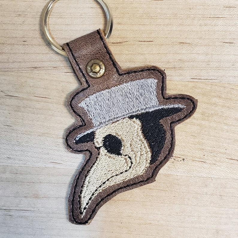 794x794 Genuine Leather Plague Doctor Keyfob Free Shipping Etsy