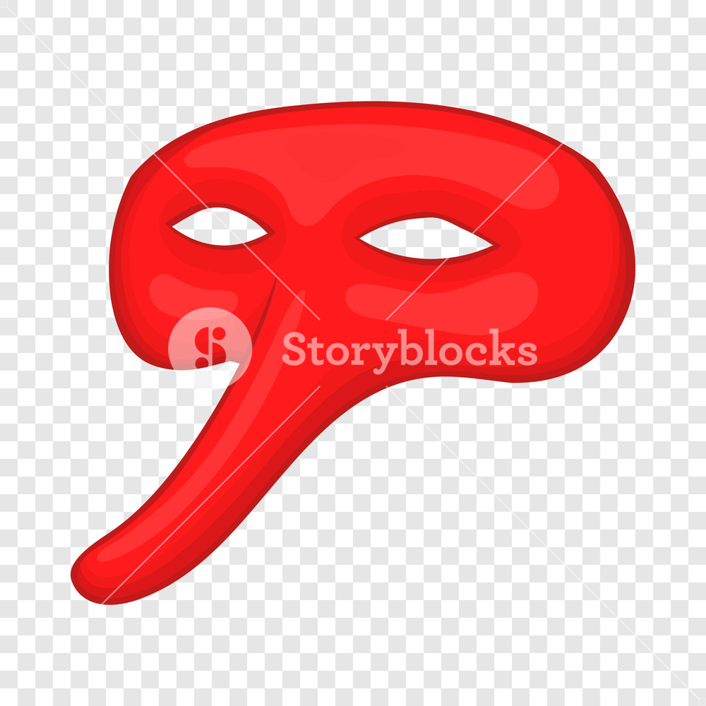 1000x1000 Plague Doctor Mask Icon In Cartoon Style Isolated On Background