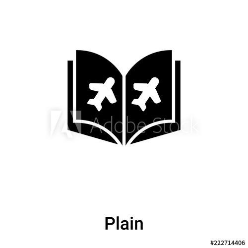 500x500 Plan Vector Isolated On White Background, Logo Concept