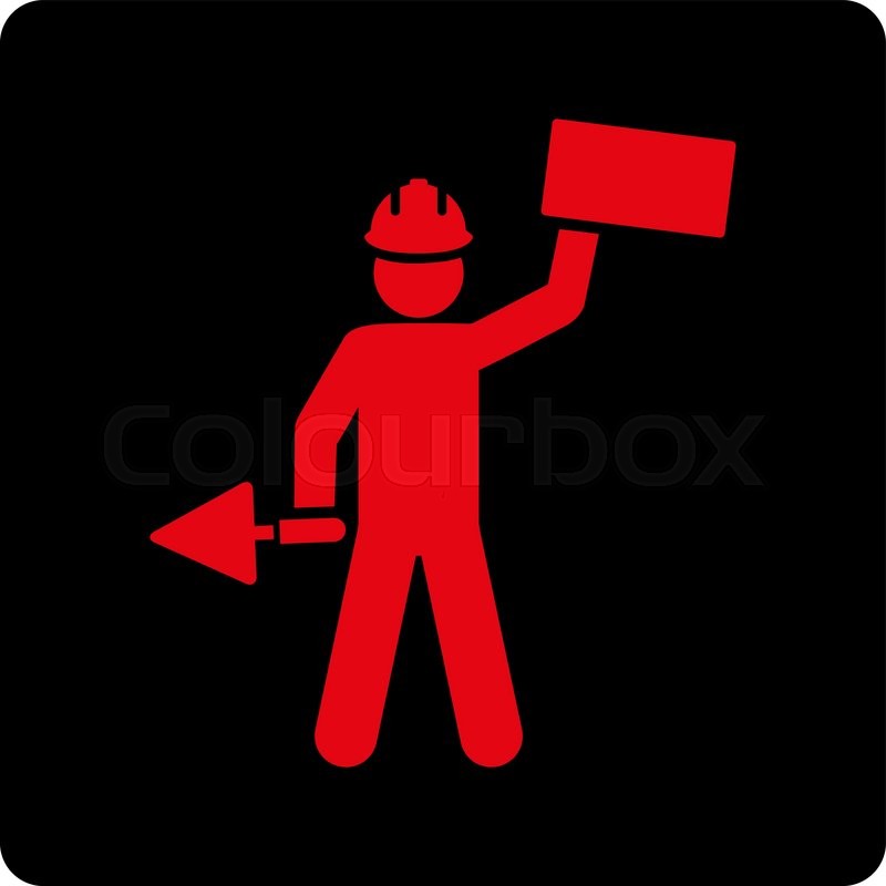 800x800 Builder Icon From Basic Plan Stock Vector Colourbox