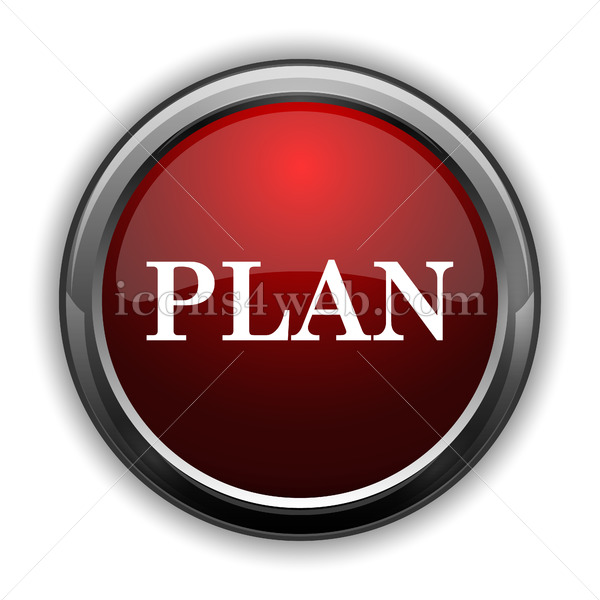 600x600 Plan Icon Red Glossy Web Icon With Shaddow