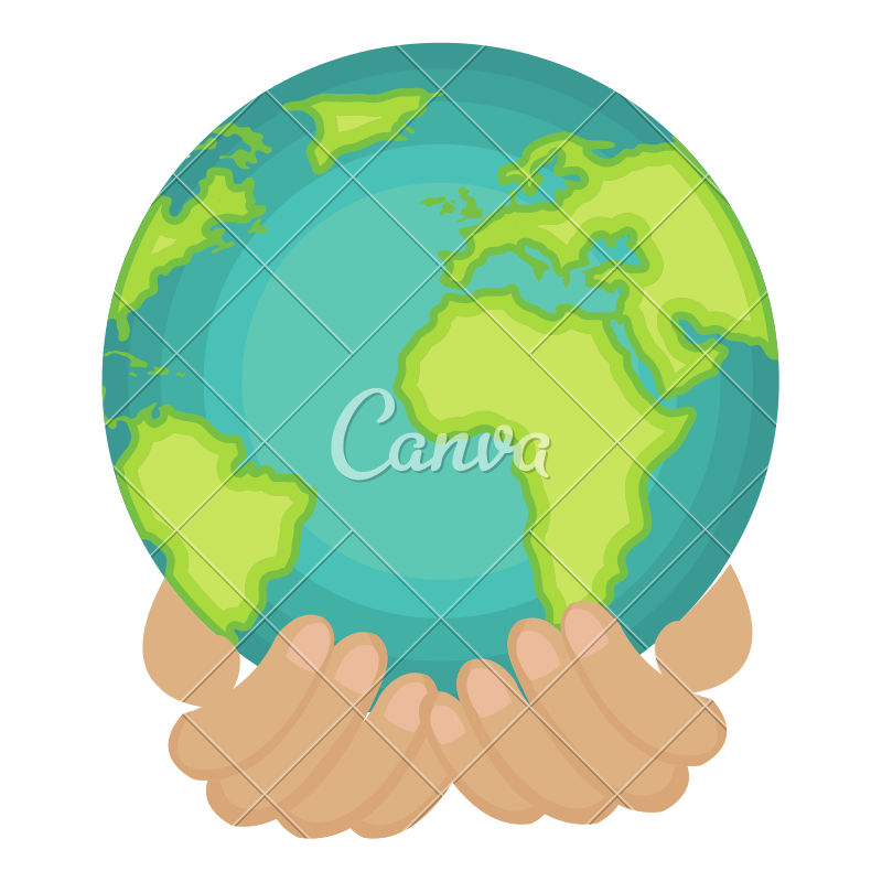 800x800 Hands With Planet Earth Icon