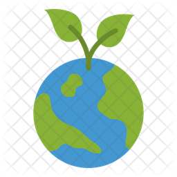 256x256 Planet Earth Icon Of Flat Style