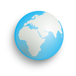 256x256 Earth Globe Icon