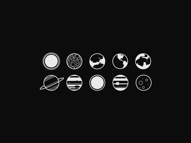 800x600 Minimal Planet Icons W O A H Planet Icon, Planet Tattoos, Drawings
