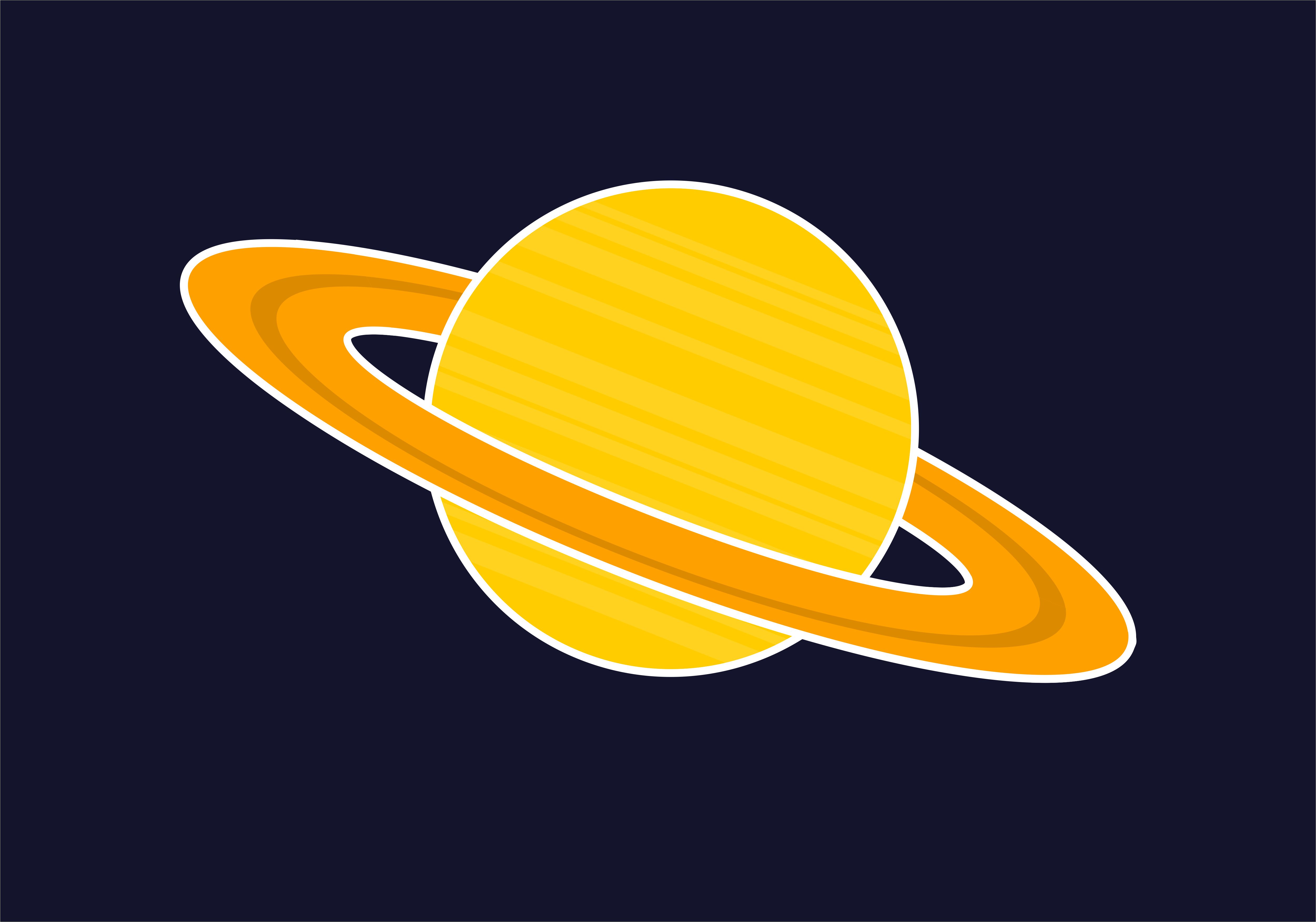 5004x3504 Planet Icon On Space Logo Graphic