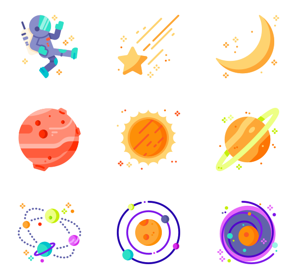 600x564 Planet Icons