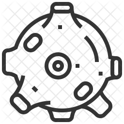 256x256 Planet Icon Of Line Style