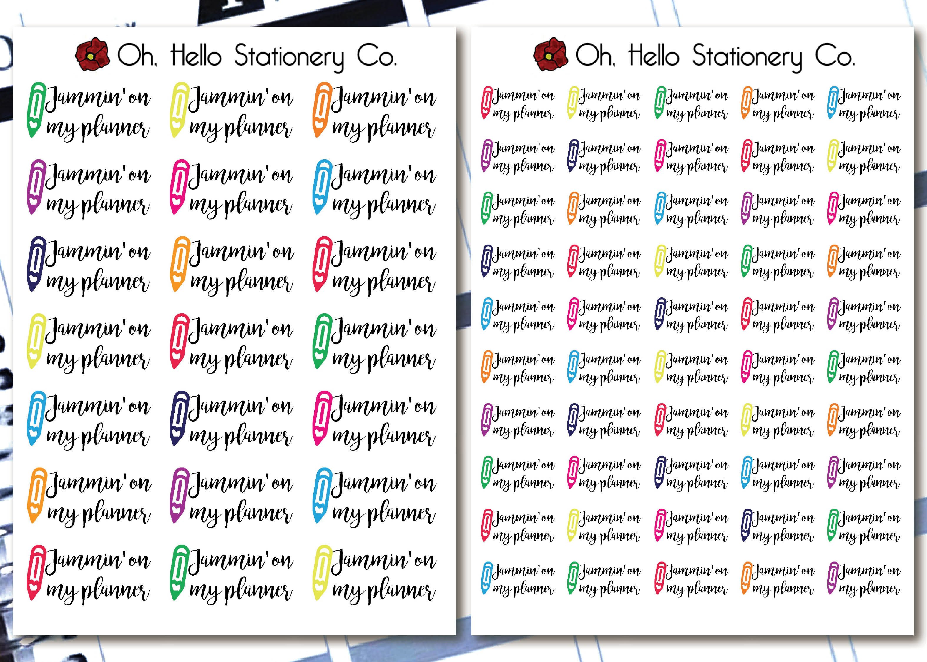 3150x2252 Jammin' On My Planner Icons