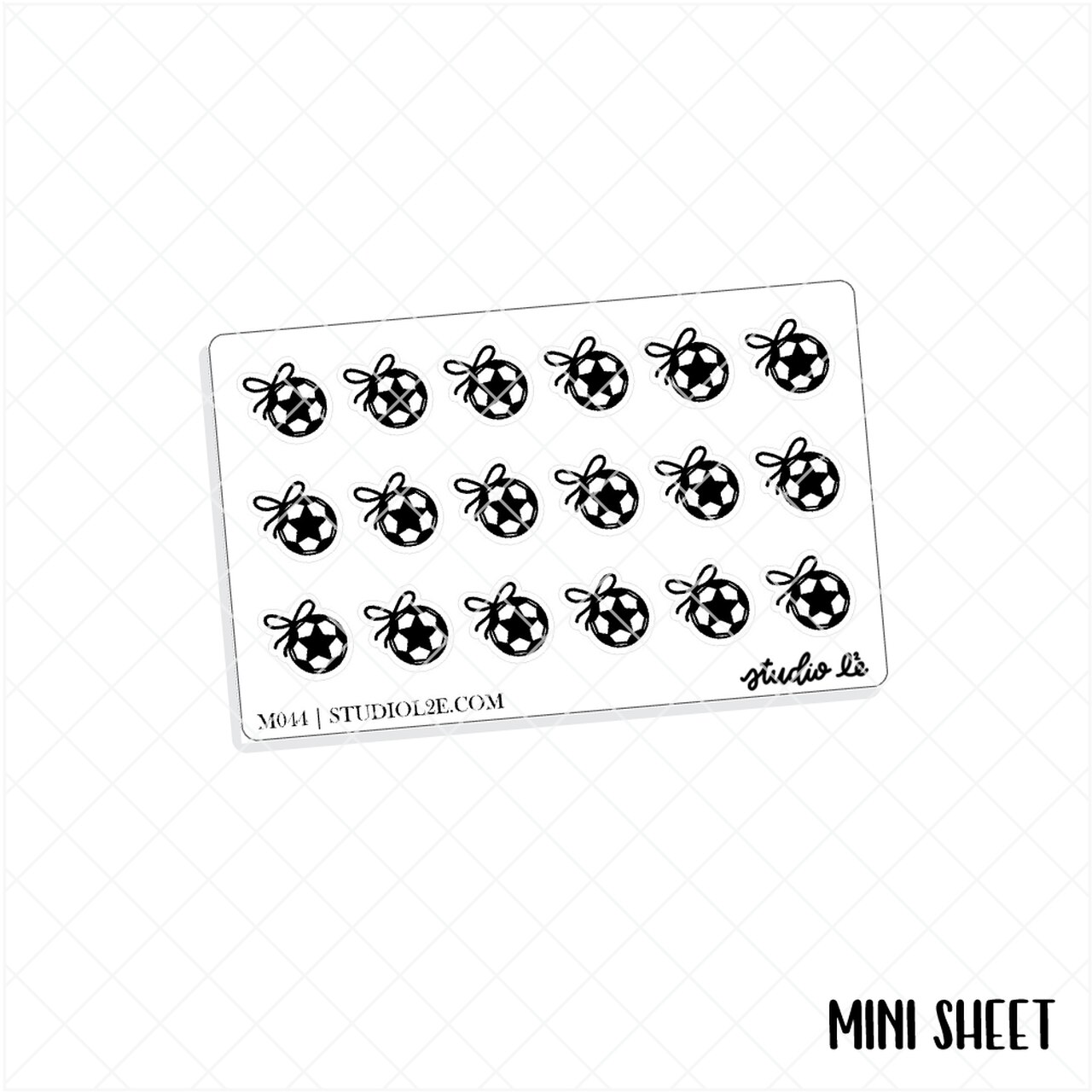 1280x1280 Bow Soccer Icon Planner Stickers