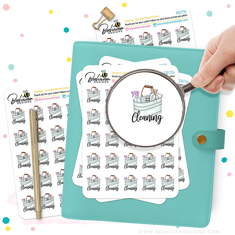 1000x1000 Everyday Cleaning Icon Stickers