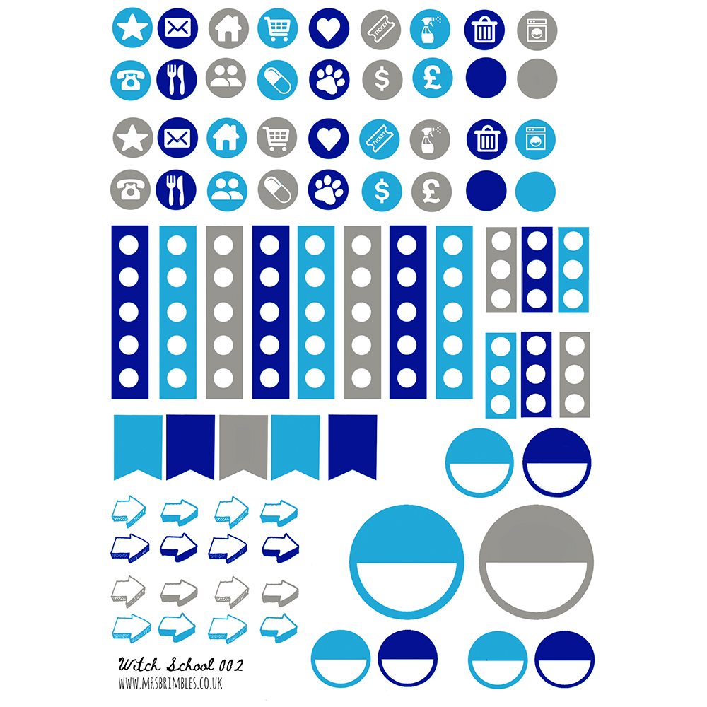 1000x1000 Witch School Planner Icon Stickers
