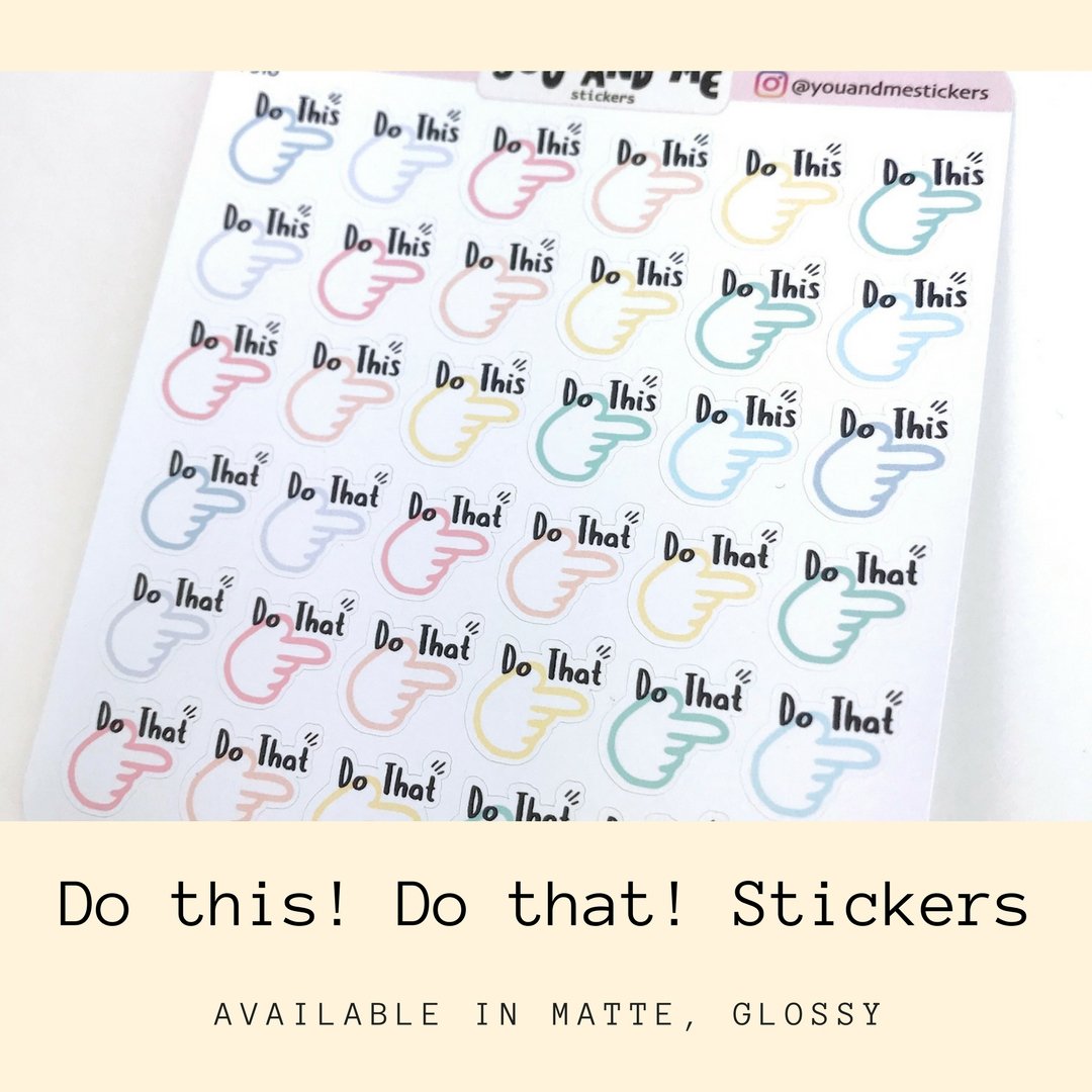 1080x1080 Do This! Do That! Planner Stickers For Erin Condren Happy Planner