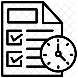 256x256 Time Planning Icon Of Line Style