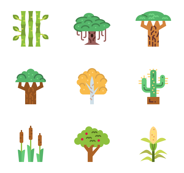 600x564 Plant Icon Packs