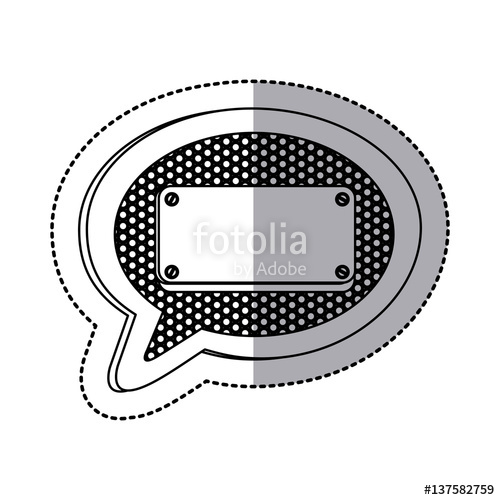 500x500 Emblem Bubble With Plaque Icon Image, Vector Illustration Stock