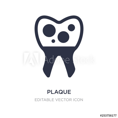 500x500 Plaque Icon On White Background Simple Element Illustration