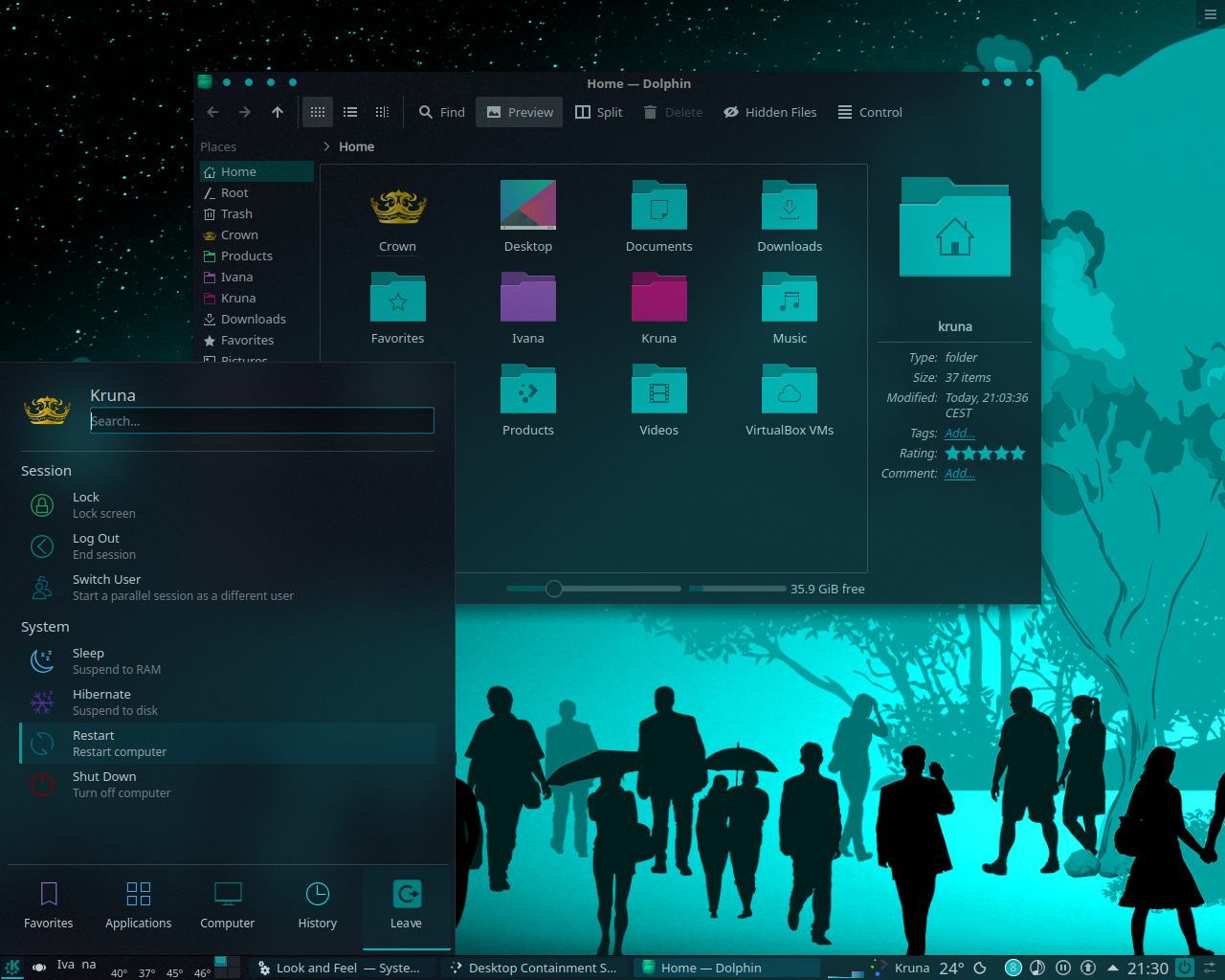 1280x1024 Breeze Chameleon Icon For Kde Plasma Desktop