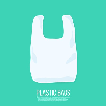 450x450 Plastic Bag Icon Vector Illustration Flat Design Royalty Free