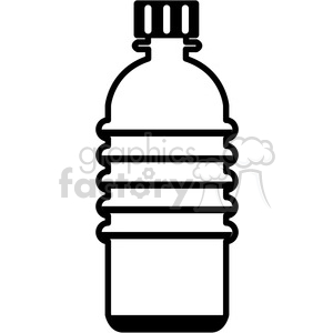 300x300 Water Bottle Icon With No Label And No Tab Clipart Royalty Free