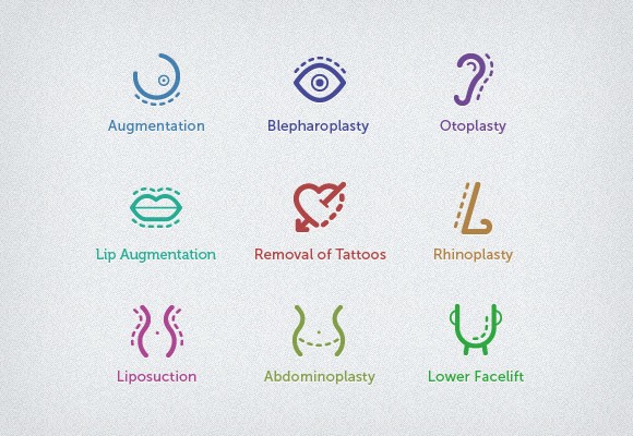 580x400 Plastic Surgery Icon Set