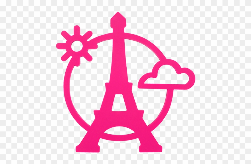 880x574 Magnetic Eiffel Dessous De Plat Pink