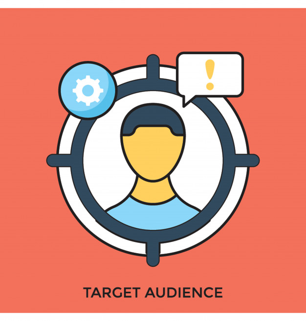 626x658 Public Cible Vecteur Plat Icon Des Vecteurs Premium