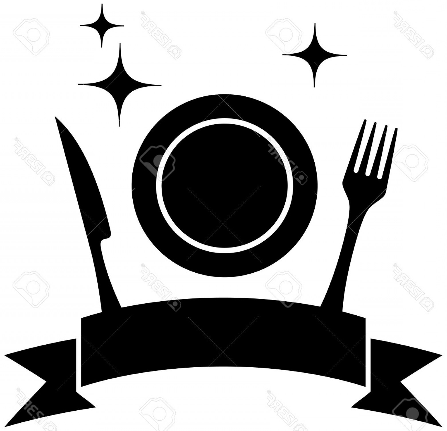 1560x1502 Photostock Vector Isolated Food Icon With Plate And Kitchen