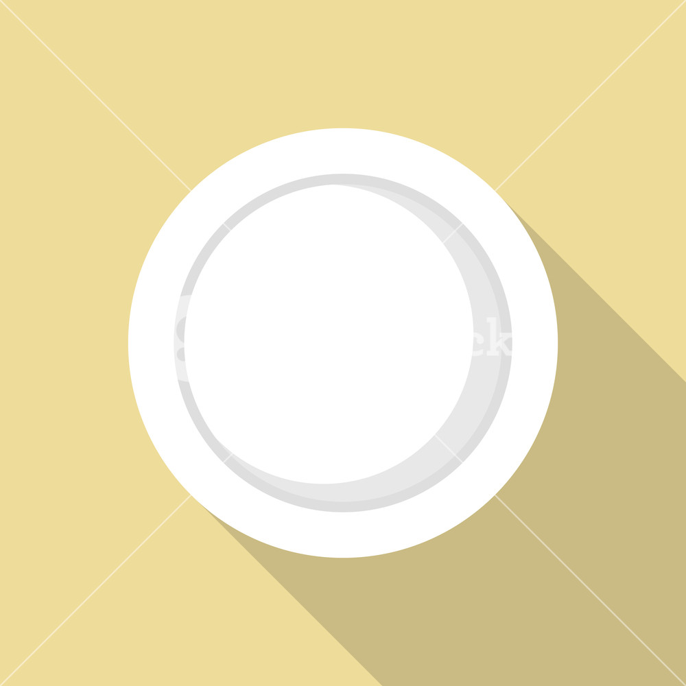 1000x1000 Plate Icon Flat Illustration Of Plate Vector Icon For Web Design