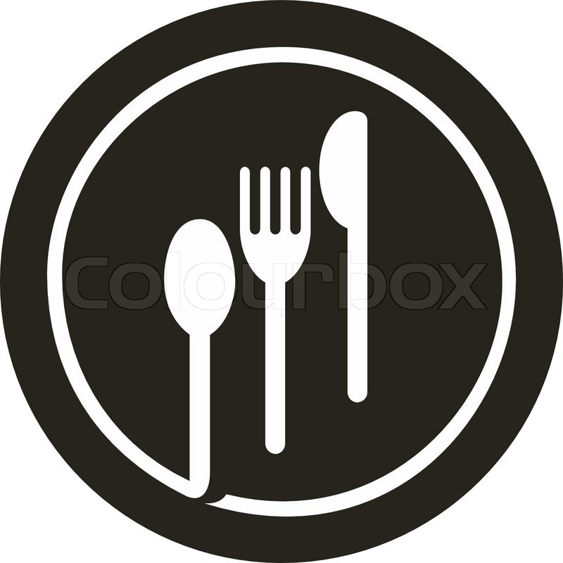 800x800 Vector Icon Illustration Of Plate With Stock Vector Colourbox